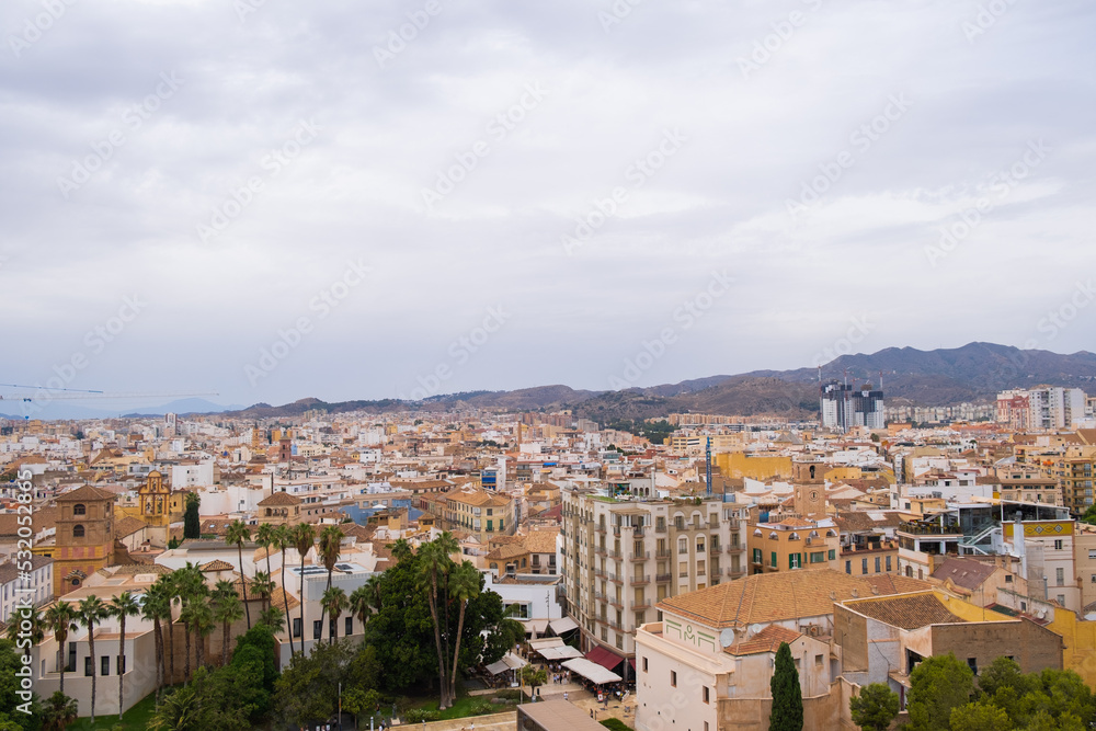 The city of Malaga in Spain