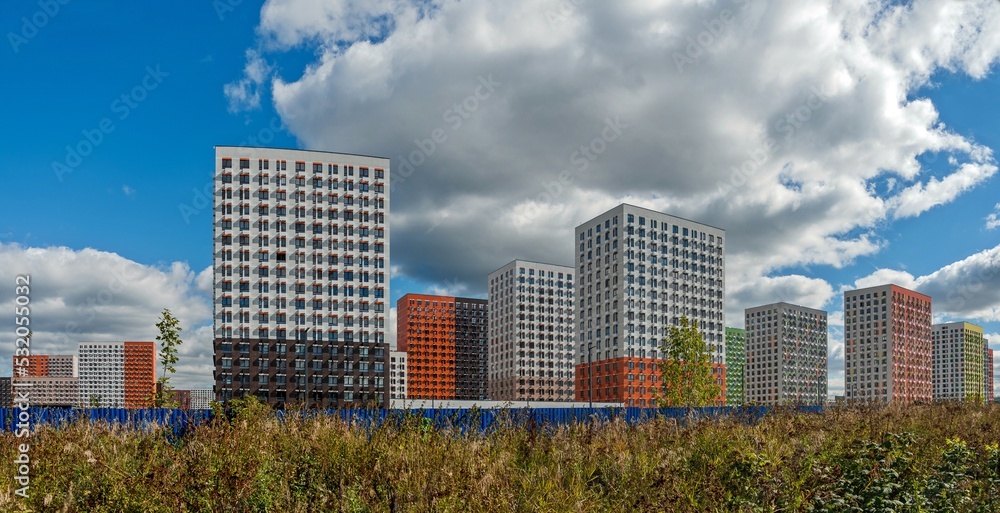 Modern houses are being built in the region Modern houses are being built in the region
