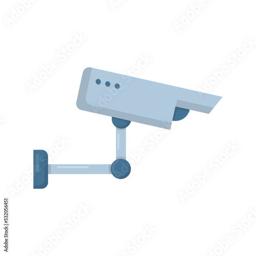 Vector graphic of CCTV camera. Surveillance camera illustration with flat design style. Suitable for content design assets