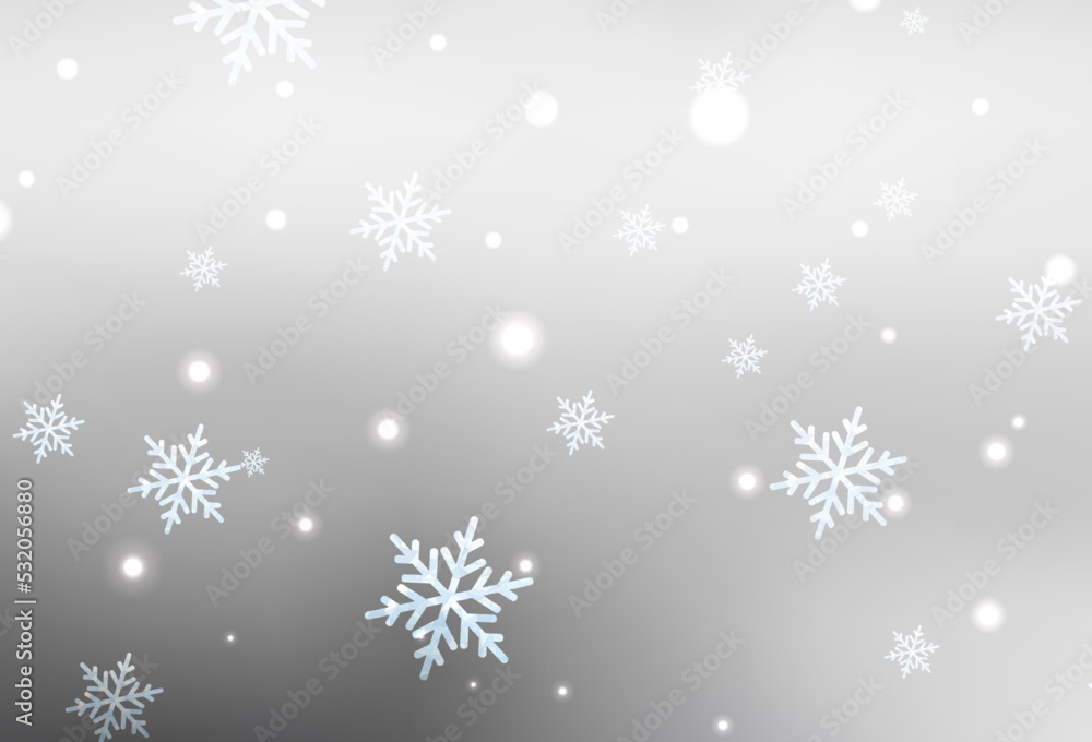 Light Gray vector pattern in Christmas style.