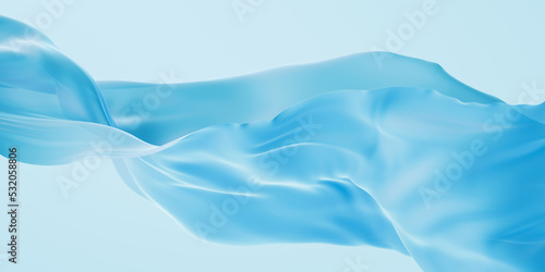 Flowing cloth background, 3d rendering.