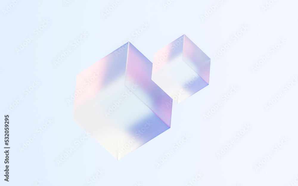 Transparent glass with gradient colors, 3d rendering. Transparent glass with gradient colors, 3d rendering.