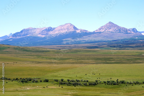 Mountains and valley in Montana