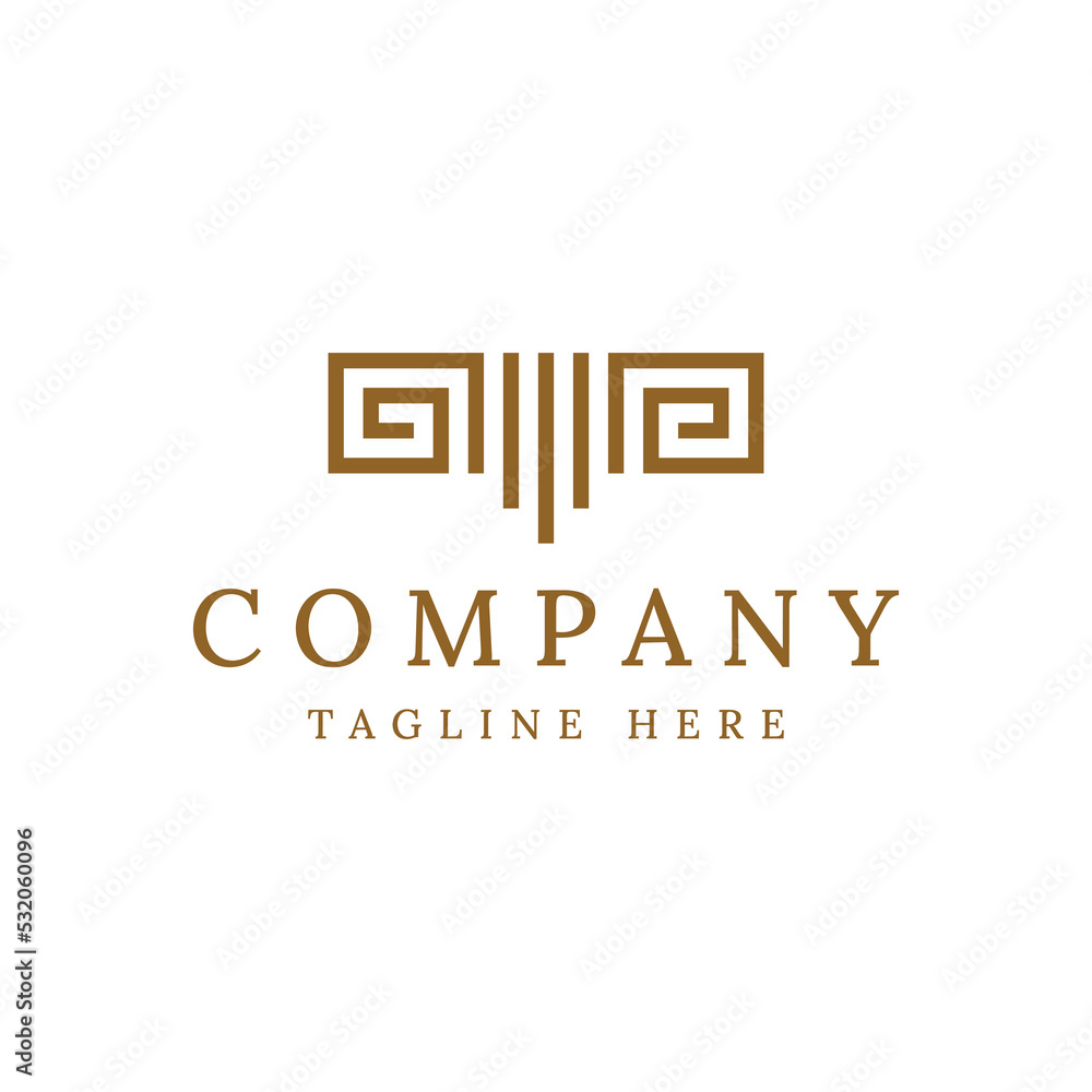 Obraz premium modern abstract ram goat geometric logo design