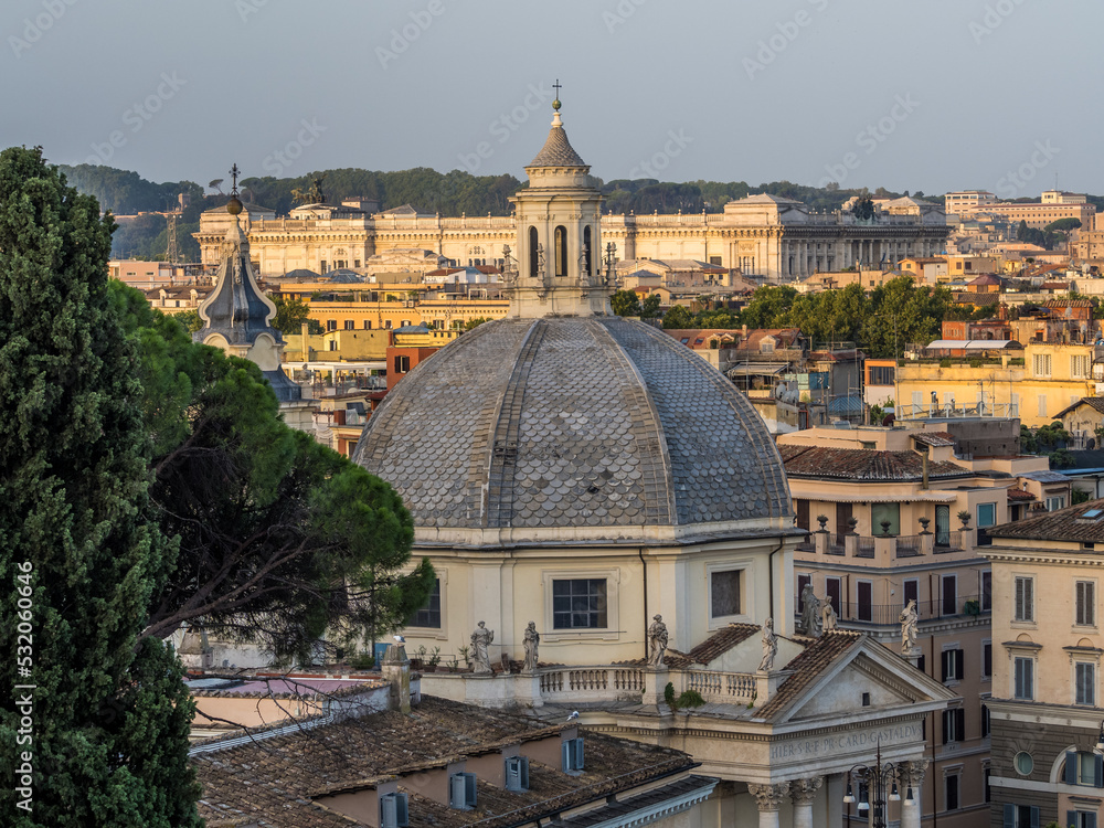 Rome roofs view from Pincio Hill