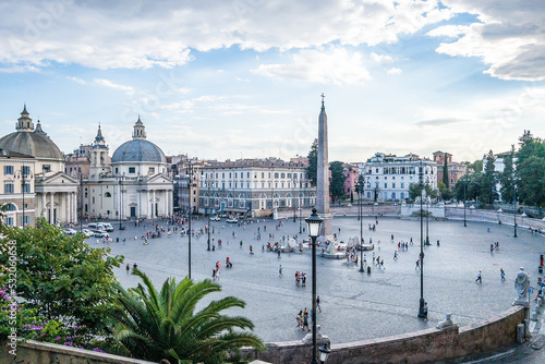 Piazza del Popolo roofs view