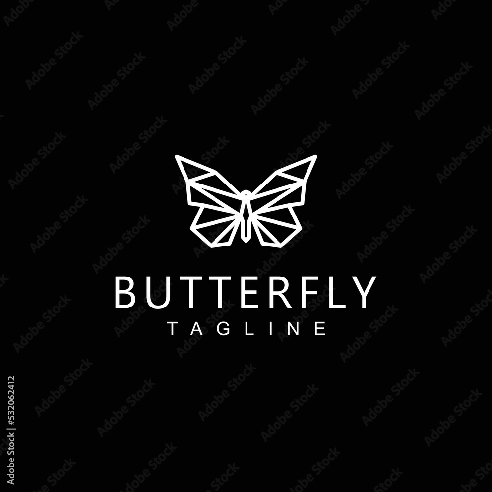 Butterfly logo design icon tamplate Butterfly logo design icon tamplate