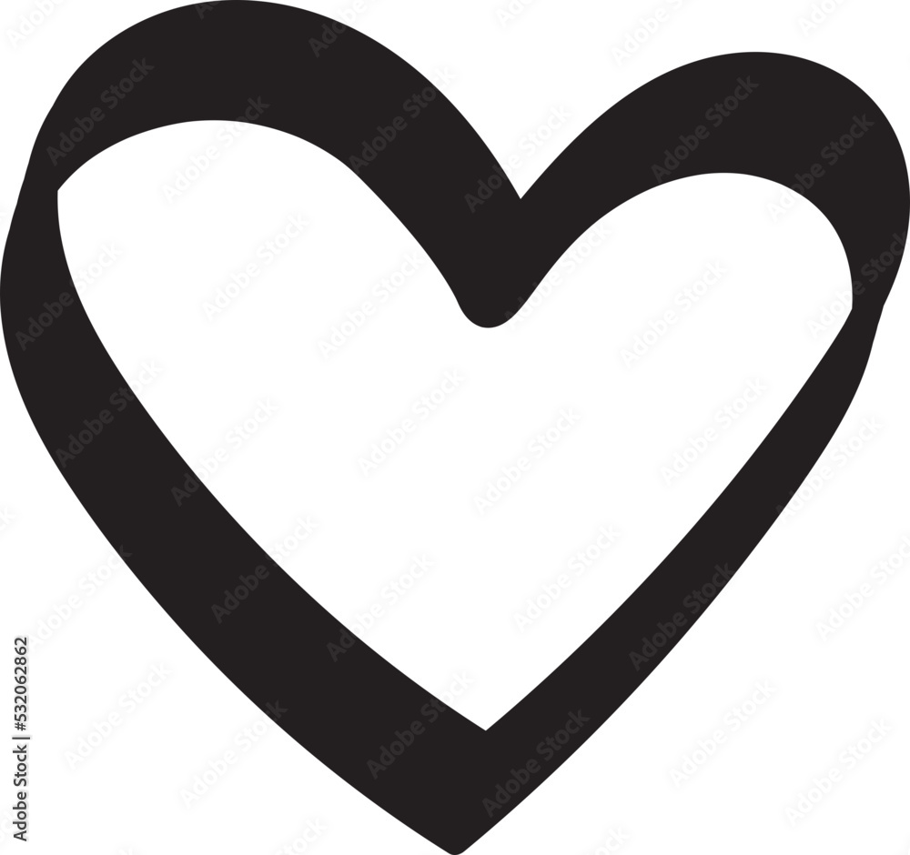 Love Heart Doodle Icon Love Heart Doodle Icon