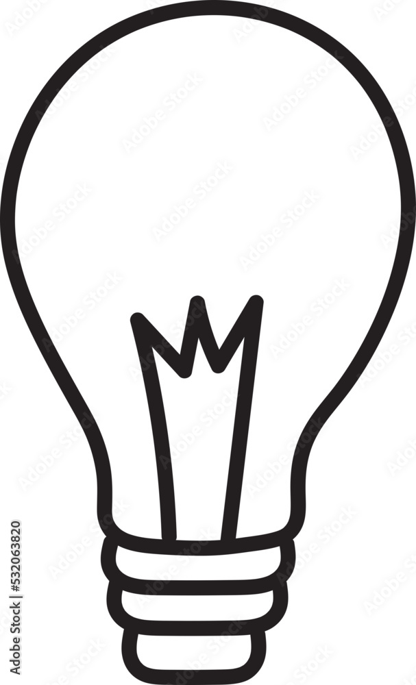 hand drawn lamp icon hand drawn lamp icon