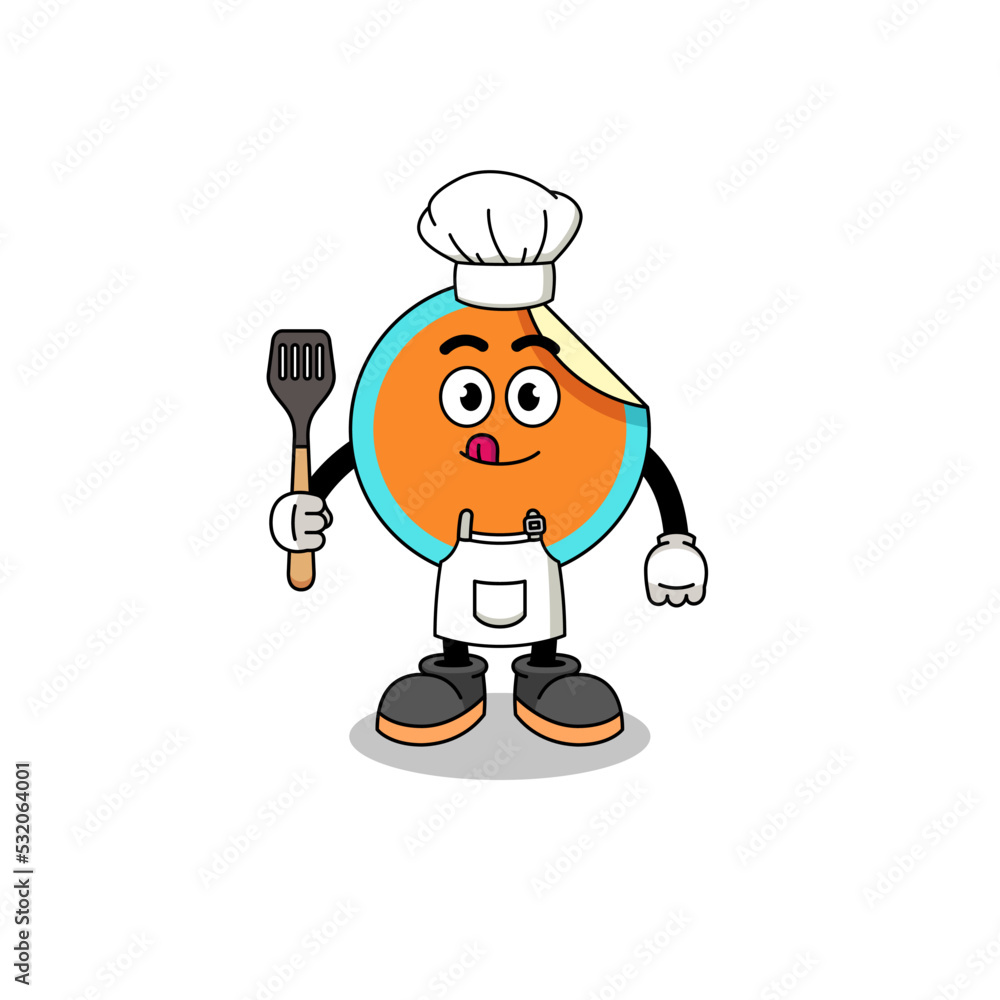 Mascot Illustration of sticker chef