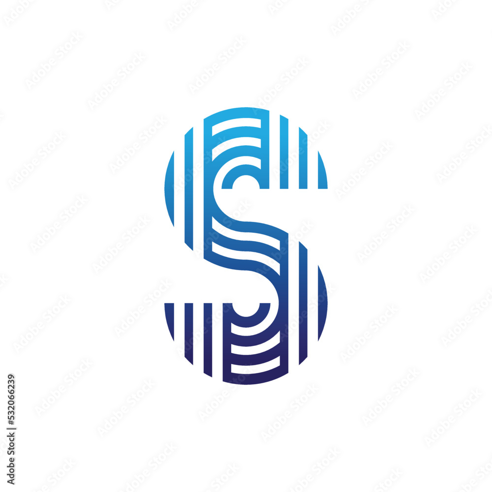 abstract modern letter S logo design abstract modern letter S logo design