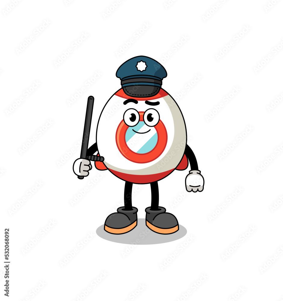Cartoon Illustration of rocket police Cartoon Illustration of rocket police