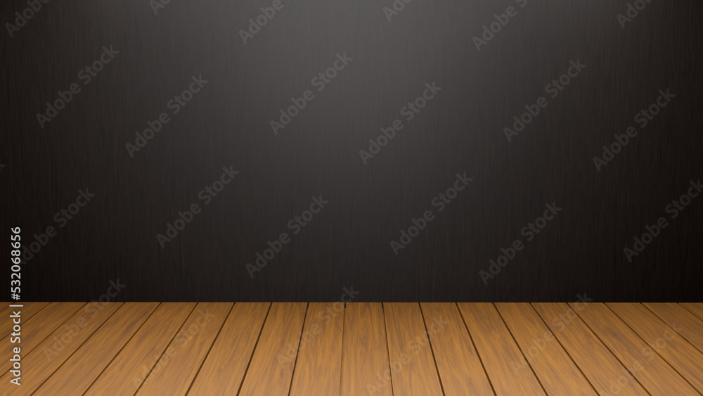 Black Wall with Wooden Floor Background Black Wall with Wooden Floor Background