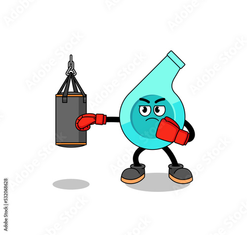 Illustration of whistle boxer