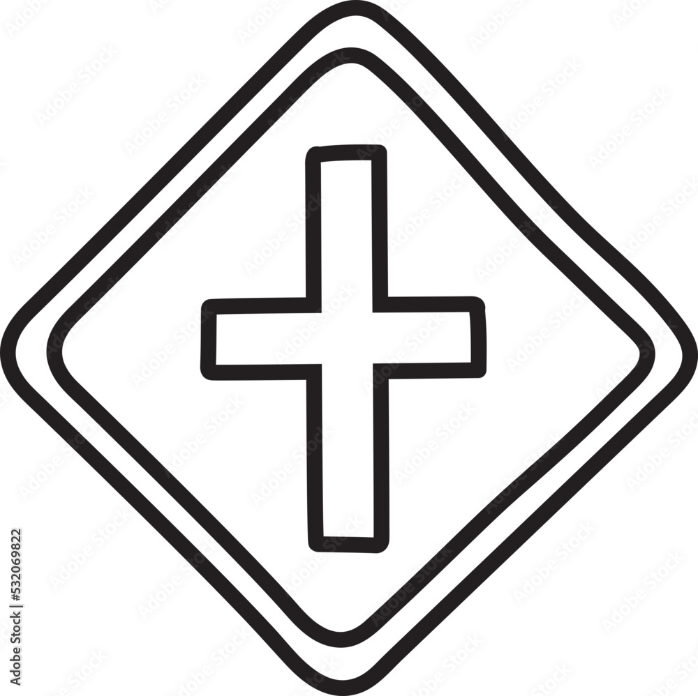 Obraz premium traffic sign icon