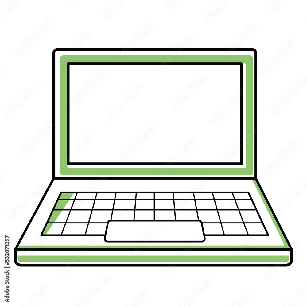 Icon office stationery Laptop Icon office stationery Laptop