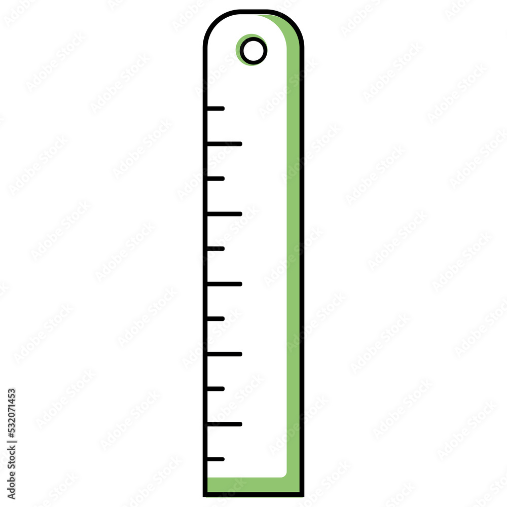 Icon office stationery Ruler Icon office stationery Ruler
