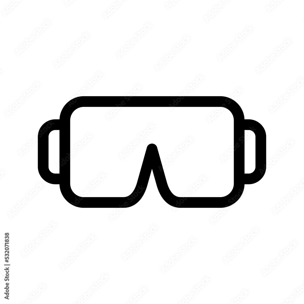 Goggles Icon Vector Symbol Design Illustration Goggles Icon Vector Symbol Design Illustration