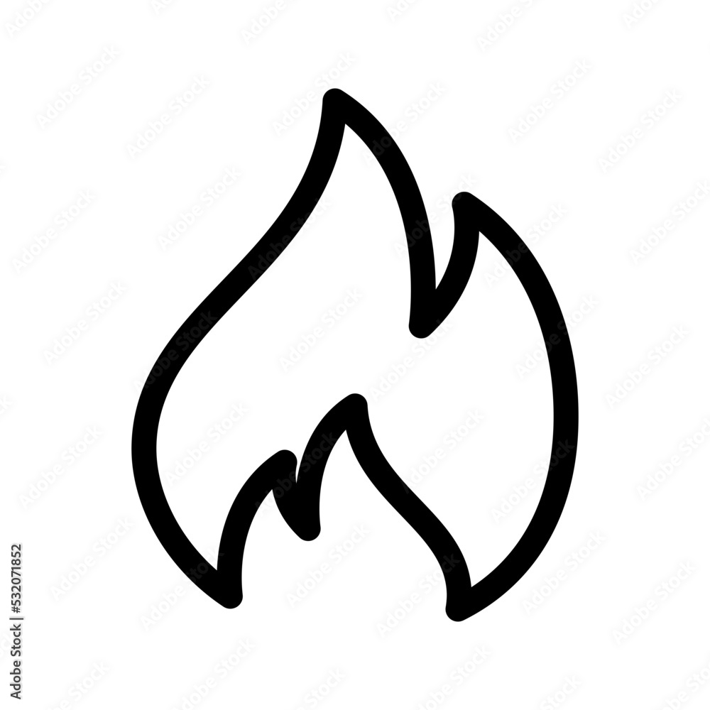 Fire Icon Vector Symbol Design Illustration Fire Icon Vector Symbol Design Illustration