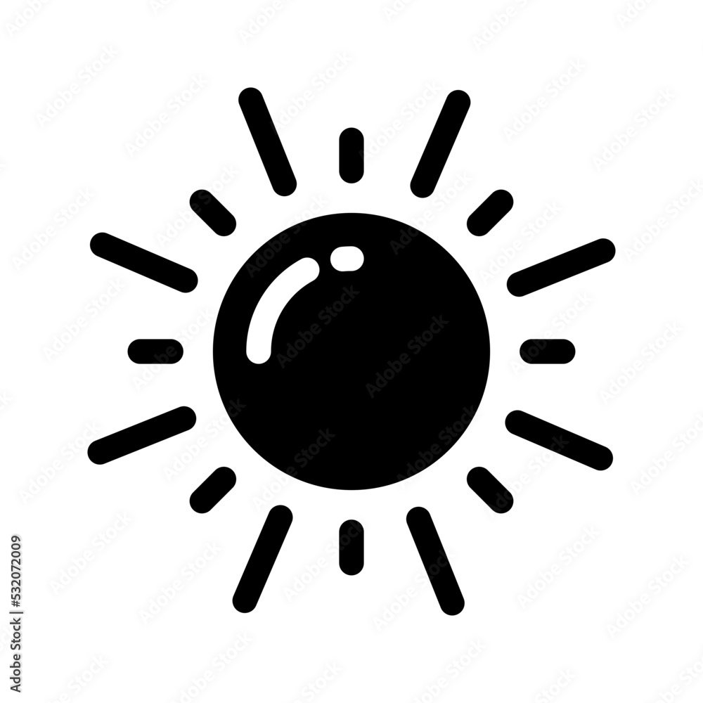 Sun Icon Vector Symbol Design Illustration Sun Icon Vector Symbol Design Illustration