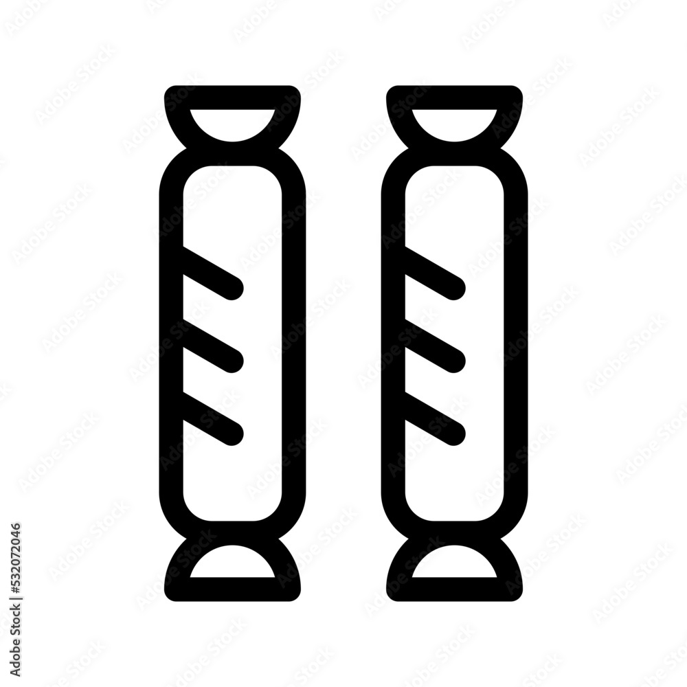 Sausage Icon Vector Symbol Design Illustration Sausage Icon Vector Symbol Design Illustration