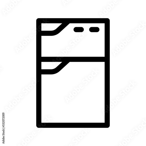 Fridge Icon Vector Symbol Design Illustration