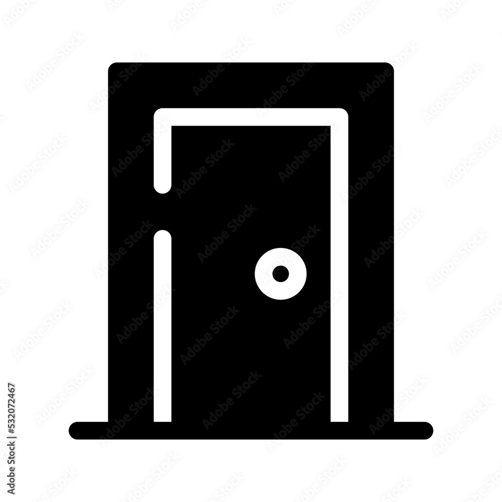 Door Icon Vector Symbol Design Illustration Door Icon Vector Symbol Design Illustration