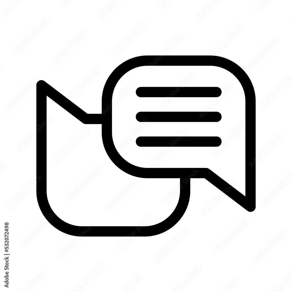 Chat Icon Vector Symbol Design Illustration Chat Icon Vector Symbol Design Illustration
