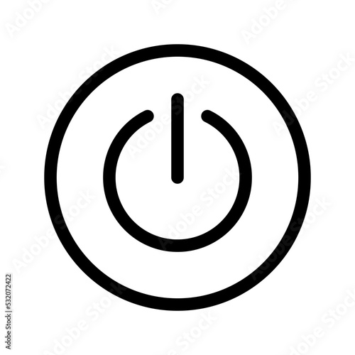 Shutdown Icon Vector Symbol Design Illustration