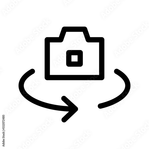 Switch Camera Icon Vector Symbol Design Illustration