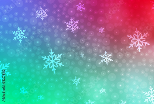 Light Green  Red vector backdrop in holiday style.