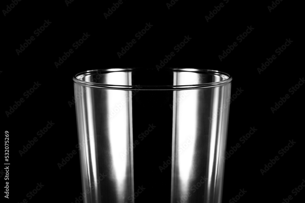 long drink glass silhouette isolate on black background long drink glass silhouette isolate on black background