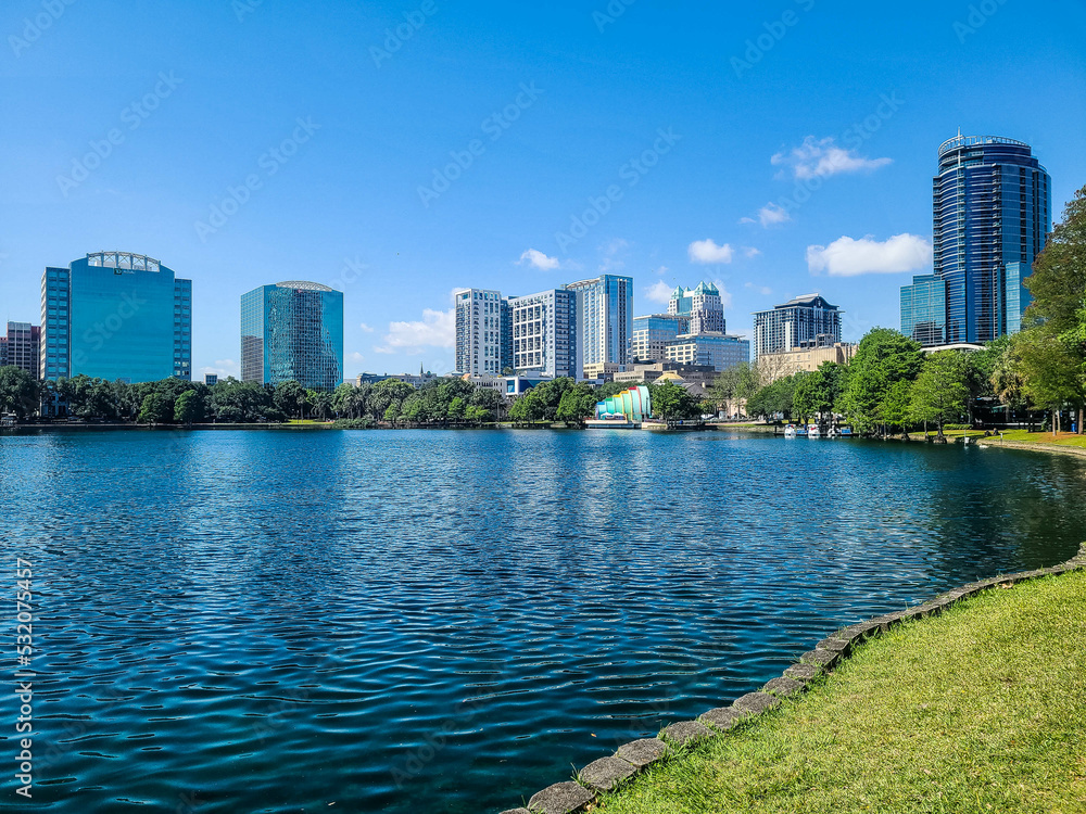 Downtown Orlando from Lake Eola Park