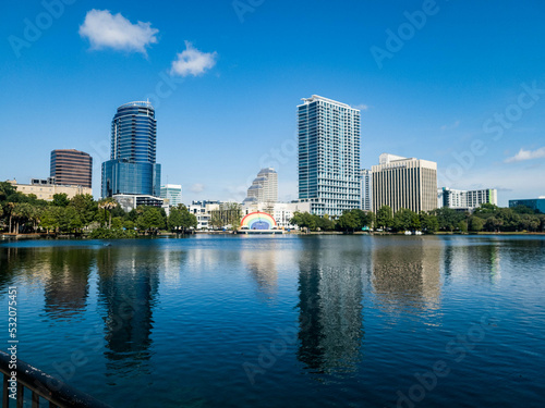 Downtown Orlando from Lake Eola Park