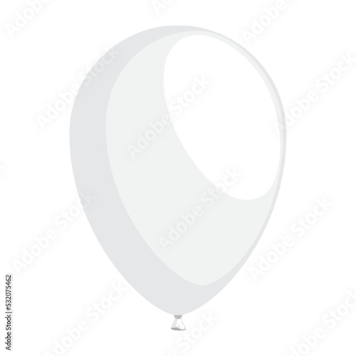 white balloon helium floating