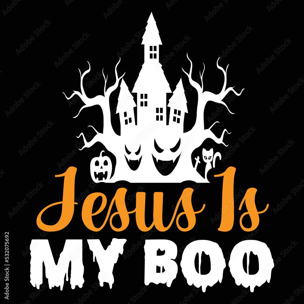 Jesus is my boo Halloween pumpkin face