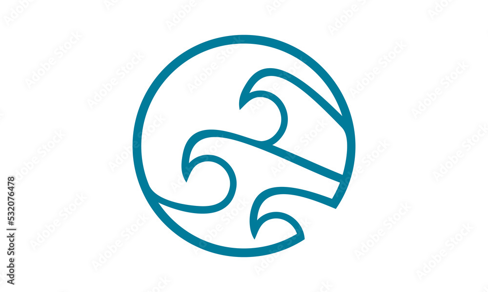 circle wave logo circle wave logo