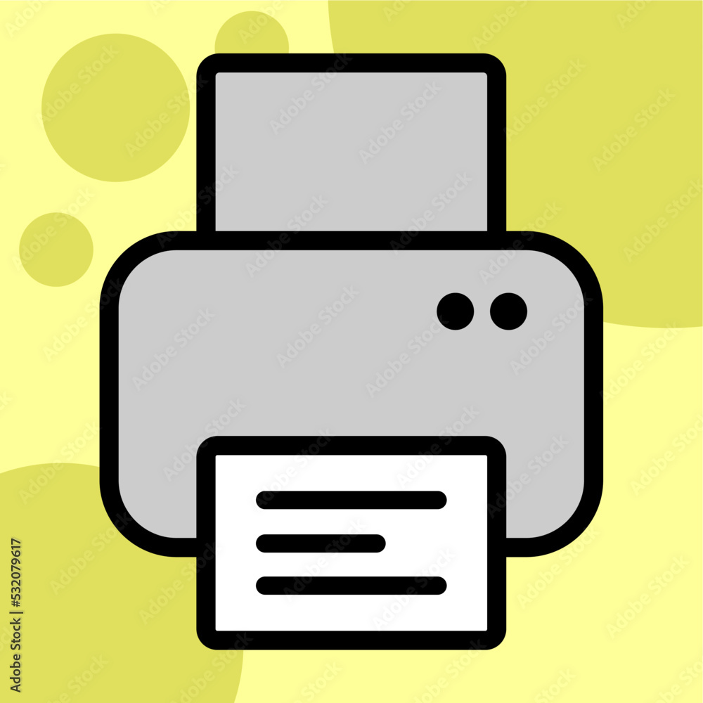 Illustration Vector Graphic of machine printing, printer, print icon Illustration Vector Graphic of machine printing, printer, print icon
