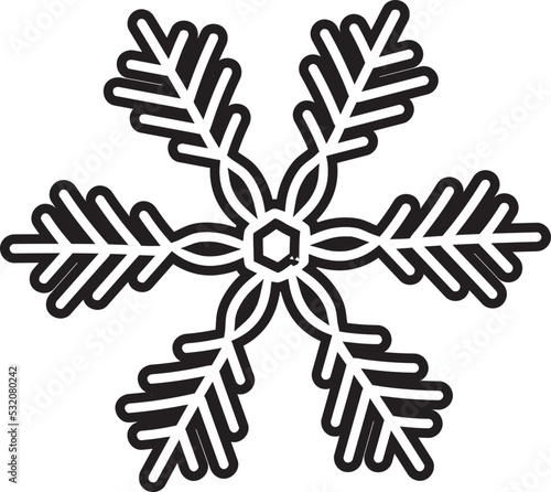 snow icon vector