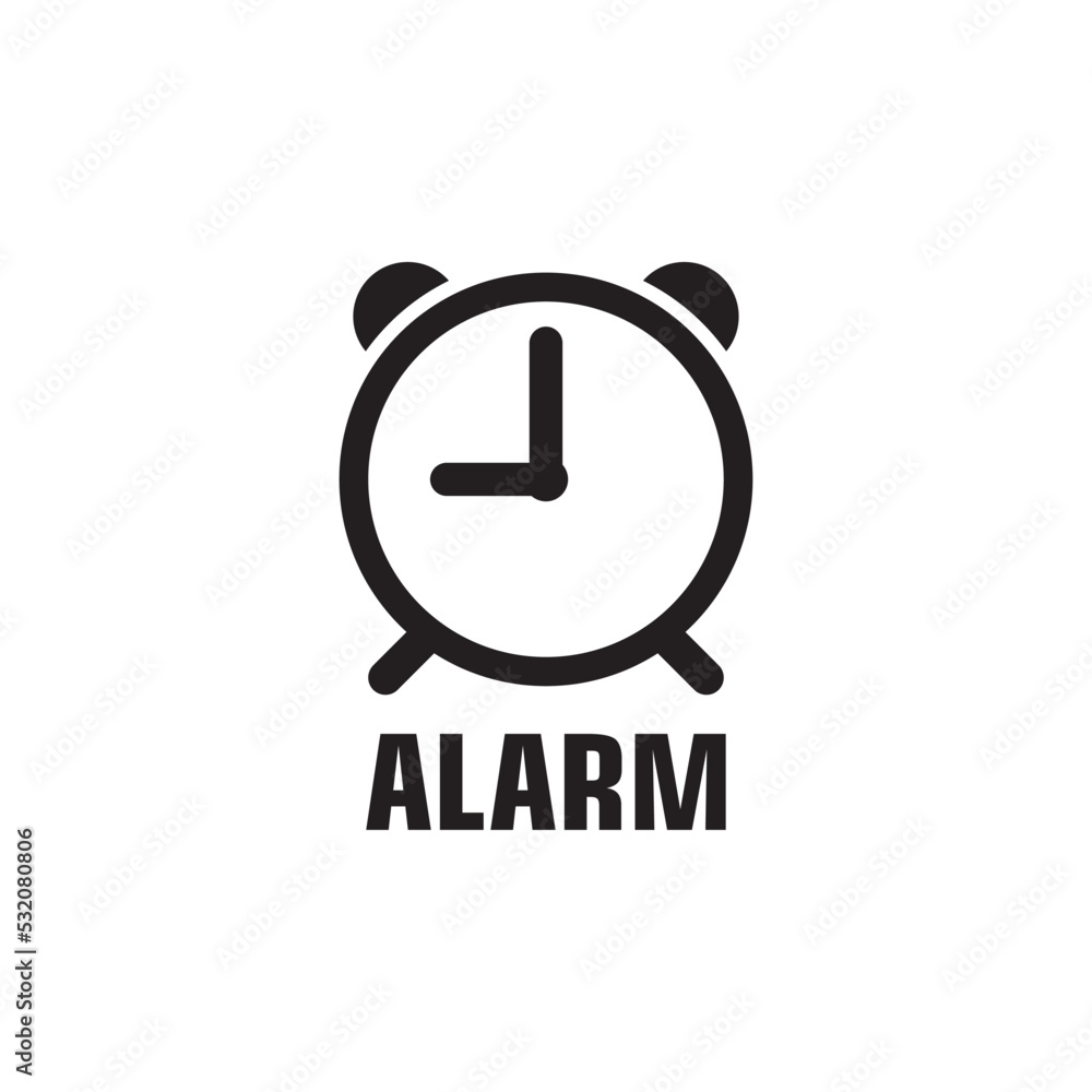 alarm icon , clock icon vector