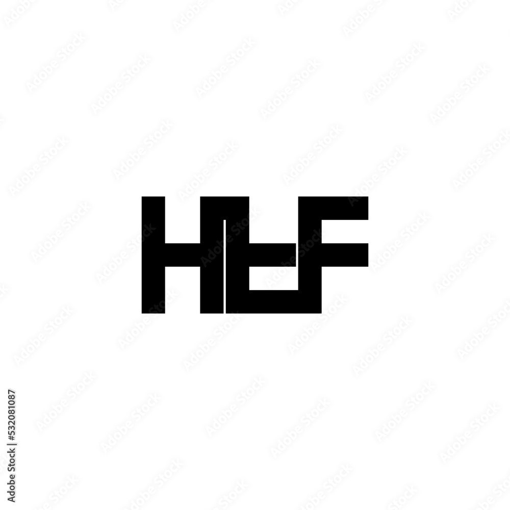 htf letter original monogram logo design htf letter original monogram logo design