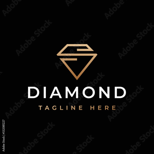 letter S diamond logo design