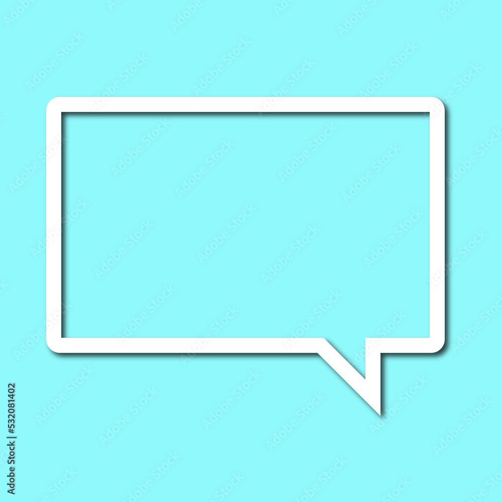 square speech, background. linear icon square speech, background. linear icon