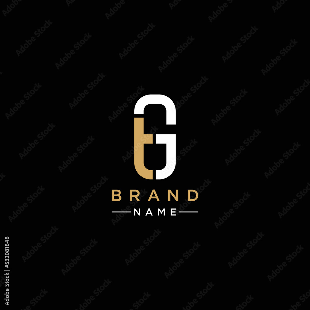GT TG Letter Logo Design. GT TG letter logo Vector Illustration - Vector GT TG Letter Logo Design. GT TG letter logo Vector Illustration - Vector