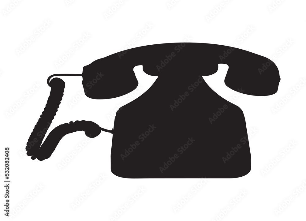 telephone isolated background icon silhouette telephone isolated background icon silhouette