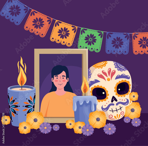 altar of dia de los muertos