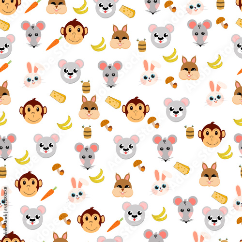 seamless funny baby pattern