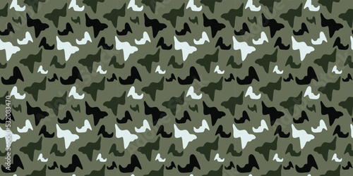 Camo background army abstract modern vector military background fabric textile print tampon. Seamless camouflage texture. vector eps10