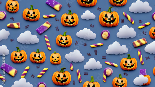 Halloween candy background