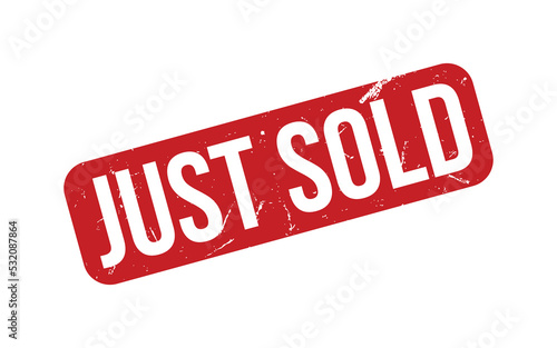 Just Sold Rubber Stamp Seal Vector